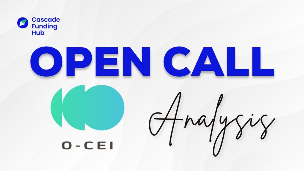 : O-CEI 1st Open Call for Upscaling Projects