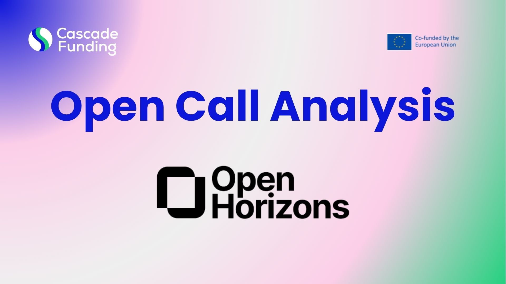 Open Call Analysis: Open Horizons Open Call #3