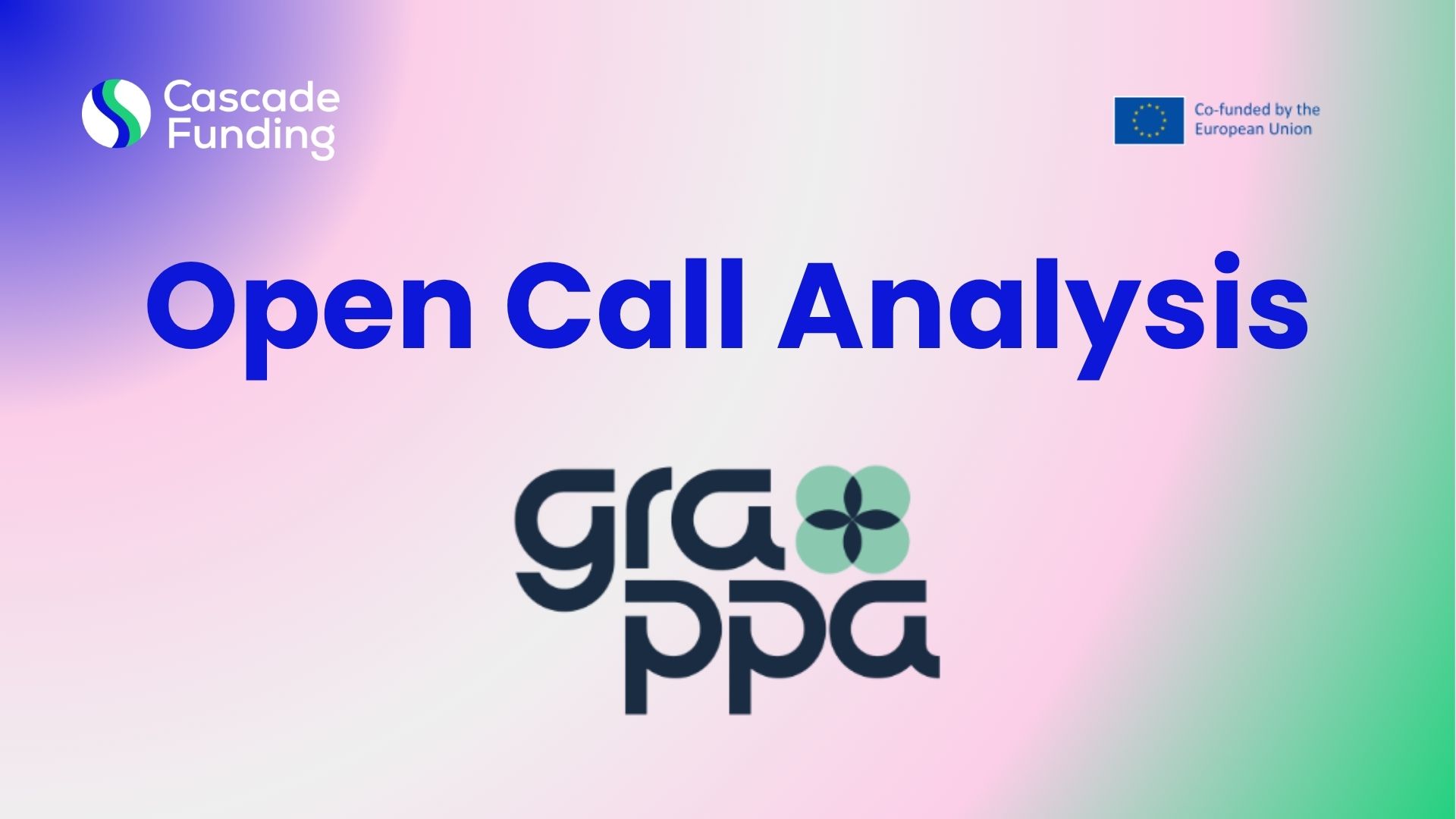 Open Call Analysis: GRAPPA Innovation Open Call – Cut-off 1